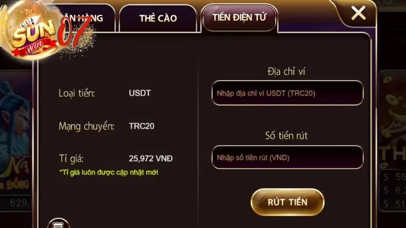 Hướng Dẫn Rút Tiền Sunwin: Nhận Thưởng Về Tay Nhanh Chóng 2 Cách rút tiền Sunwin